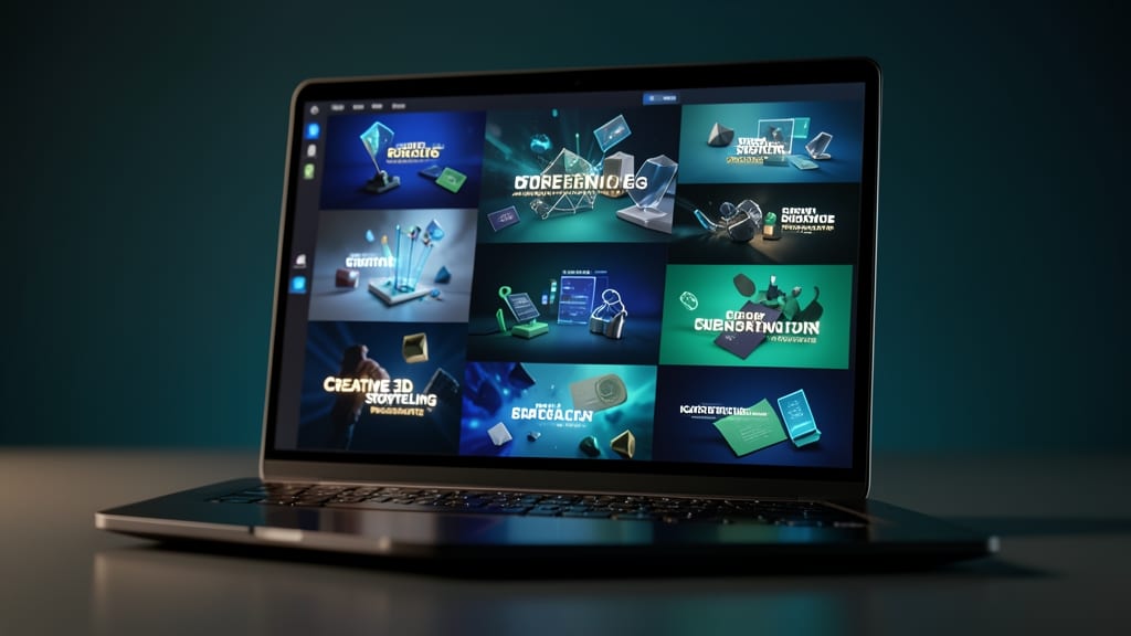 Creative 3D Storytelling Presentation Template