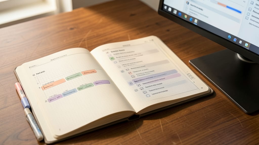 Bullet Journal Hybrid Planner